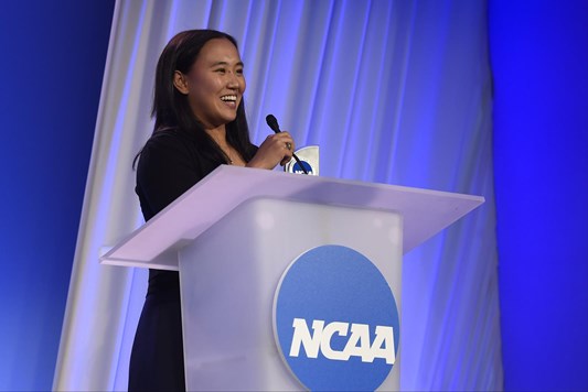 Margaret Guo at the 2016 NCAA Woman of the Year Ceremony